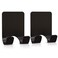 VIS'V VISV Shower Wall Adhesive Razor Holder for His and Hers Black 2 Pcs