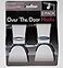 Home & Over The Door Hook 2 Pack White Plastic Bathroom Towel Garment Robe Hanger