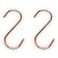 Br BRILLANTE Copper S Hooks Made from Heavy Duty Solid Copper for Hanging Kitchen Pots Pans Bird Feeders Plants