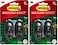Command Hooks Black 3 lb Capacity Outdoor WaterResistant Strips 2Hooks 4Strips DamageFree