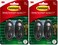 Command Hooks Black 3 lb Capacity Outdoor WaterResistant Strips 2Hooks 4Strips DamageFree
