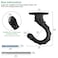 HouseUp Swag Hooks for Ceiling Hanging 4 Set Ceiling Hooks for Hanging Plants Metal Material Screws with Beautiful Totems Black