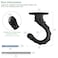 HouseUp Swag Hooks for Ceiling Hanging 4 Set Ceiling Hooks for Hanging Plants Metal Material Screws with Beautiful Totems Black