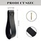 Binxus 10 Pcs Black Leather Curtain Rod Holder Curtain Rod Holders with Screws Wall Mounted Leather Strap Hooks for Bathroom Kitchen Bedroom Boho Art Decor