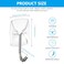 Ainiv Wire Toggle Hook 16 Small Clear Hanging Hooks with 24 Adhesive Strips DamageFree Utility Sticky Hooks No Tools Wall Hangers Heavy Duty for Bathroom Kitchen Office Organizers