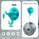 Antimbee Suction Cup Hooks 5 Pack Shower Wall Suction Cup Hangers Heavy Duty Vacuum Suction Cups Reusable Bathroom Suction Hooks for Window Tile Wall Glass Door2 Hooks DesignTransparent Cyan