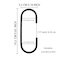 AUXBC Aluminium Alloy CShape Hooks 6 PCS Heavy Duty Multifunctional Hooks Black Closet Accessories for Hanging Clothes Towels Shoe Bag Scarf Hat