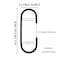AUXBC Aluminium Alloy CShape Hooks 6 PCS Heavy Duty Multifunctional Hooks Black Closet Accessories for Hanging Clothes Towels Shoe Bag Scarf Hat