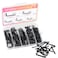 BJUTYEU 5 Sizes of Spiral LShaped Bolts Coat Hooks Key Jewelry Hangers 85 Pieces Set zinc Plated Black selfTapping Screws Hooks Suitable for HomeWorkplaceOffice