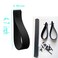 Sutfmwe Black Leather Wall Hooks Leather Curtain Rod Holder Faux Leather Straps for Wall Hanging Boho Pole Wall Blanket Towel Wall Decor Oar Horizontal Paddle Display Strap Hangers DIY 6 Pcs Black 6