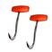 Cutlery Mania THandle Meat Boning Hook Stainless Steel Butcher Hook for Meat Handling Processing Orange Handle 5 Inch 2Pack