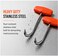 Cutlery Mania THandle Meat Boning Hook Stainless Steel Butcher Hook for Meat Handling Processing Orange Handle 5 Inch 2Pack