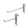 Dazzling Displays Chrome Metal Gridwall Hooks Box of 12 Six 4Inch and Six 6Inch Hooks Ideal Grid Wall Accessory for Gridwall Accessories Display