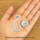 Evsteluo White Swag Ceiling Hooks 2 Sets with Hardware for Hanging Plants Drywall and Ceiling Installation Heavy Duty Design