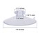 FlanicaUSA 20 Pack Clear Plastic Strong Suction Cup with Removable Hook 78 2222mm Diameter