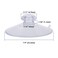 FlanicaUSA 20 Pack Clear Plastic Strong Suction Cup with Removable Hook 78 2222mm Diameter