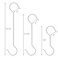 Frcctre 30 Pack Stainless Steel S Hooks Large S Shape Hanging Hooks 81216 Utility Heavy Duty Metal Long S Hook for Garden Kitchen Bathroom Wardrobe Indoor Outdoor Use
