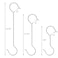 Frcctre 30 Pack Stainless Steel S Hooks Large S Shape Hanging Hooks 81216 Utility Heavy Duty Metal Long S Hook for Garden Kitchen Bathroom Wardrobe Indoor Outdoor Use