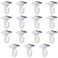 Gansita 15 Pair Drop Ceiling Hooks for Hanging White Heavy Duty Ceiling Hooks Metal TBar Hooks Suspended Ceiling Tile Hook Ceiling Clips for Home Classroom Grid Office Decorations