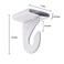 Gansita 15 Pair Drop Ceiling Hooks for Hanging White Heavy Duty Ceiling Hooks Metal TBar Hooks Suspended Ceiling Tile Hook Ceiling Clips for Home Classroom Grid Office Decorations