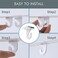 Gansita 15 Pair Drop Ceiling Hooks for Hanging White Heavy Duty Ceiling Hooks Metal TBar Hooks Suspended Ceiling Tile Hook Ceiling Clips for Home Classroom Grid Office Decorations