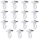 Gansita 15 Pair Drop Ceiling Hooks for Hanging White Heavy Duty Ceiling Hooks Metal TBar Hooks Suspended Ceiling Tile Hook Ceiling Clips for Home Classroom Grid Office Decorations