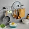 GAViA 20 Pack S Hooks White Heavy Duty S Shaped Hangers Pan Pot Holder Rack for Hanging Pans Pots Cups Clothes Bags Towels Plants Kitchen Bathroom Garden Office
