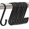 GAViA S Hooks S Shaped Hooks Matte Black S Hooks Heavy Duty for Hanging Pots and Pans Plants Coffee Cups Coats Bags Towels in Kitchen Bedroom Office Garden Bathroom 10 Pack