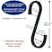 GAViA S Hooks S Shaped Hooks Matte Black S Hooks Heavy Duty for Hanging Pots and Pans Plants Coffee Cups Coats Bags Towels in Kitchen Bedroom Office Garden Bathroom 10 Pack