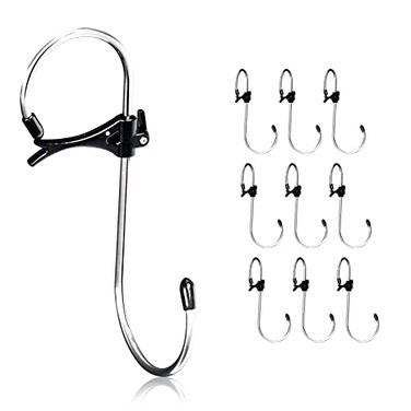 GEZIDEA Purse Hanger S Hooks Closet Rod Hooks for HandbagsBagsClothesPuresHats10Pack Large90Deg