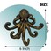 HERNGEE Octopus Cast Iron Wall Hook Nautical Decorative Key Holder Coastal Ocean Theme Animal Hook for Entryway Bathroom or Bedroom Heavy Duty Antique Bronze