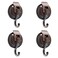 iRomic Heavy Duty Vacuum Suction Cup Hooks 4PackRed Bronze