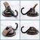 iRomic Heavy Duty Vacuum Suction Cup Hooks 4PackRed Bronze