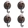 iRomic Heavy Duty Vacuum Suction Cup Hooks 4PackRed Bronze