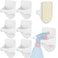 KuuGuu 6 PCS Wall Mount Spray Bottle Hooks Holder to Create Storage Space Easy to Install Adhesive Hook Strong Spray Bottle Organizer for Cabinet Kitchen Bathroom Mount to a Variety of Surfaces