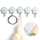 LilyBeauty 5 Pack Cute Floret Utility Hooks Heavy Duty Up to 5 Pounds Waterproof and Oil Proof Hanging Key Stick On Wall Kitchen Bathroom Ceiling Or Office Windows HangersBlue