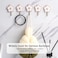 LilyBeauty 5 Pack Cute Floret Utility Hooks Heavy Duty Up to 5 Pounds Waterproof and Oil Proof Hanging Key Stick On Wall Kitchen Bathroom Ceiling Or Office Windows HangersBlue