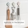 LilyBeauty 5 Pack Cute Floret Utility Hooks Heavy Duty Up to 5 Pounds Waterproof and Oil Proof Hanging Key Stick On Wall Kitchen Bathroom Ceiling Or Office Windows HangersBlue