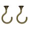 Lizntiate 2 Sets Ceiling Hook Large Swag Heavy Duty Swag Hook with Hardware for Hanging Plants Ceiling Easy Installation Cavity Wall Dry Wall Indoor Outdoor 2 Sets Antique Brass
