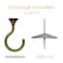 Lizntiate 2 Sets Ceiling Hook Large Swag Heavy Duty Swag Hook with Hardware for Hanging Plants Ceiling Easy Installation Cavity Wall Dry Wall Indoor Outdoor 2 Sets Antique Brass