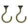 Lizntiate 2 Sets Ceiling Hook Large Swag Heavy Duty Swag Hook with Hardware for Hanging Plants Ceiling Easy Installation Cavity Wall Dry Wall Indoor Outdoor 2 Sets Antique Brass