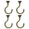 Lizntiate 4 Sets Ceiling Hook Large Swag Heavy Duty Swag Hook with Hardware for Hanging Plants Ceiling Easy Installation Cavity Wall Dry Wall Indoor Outdoor 4 Sets Antique Brass