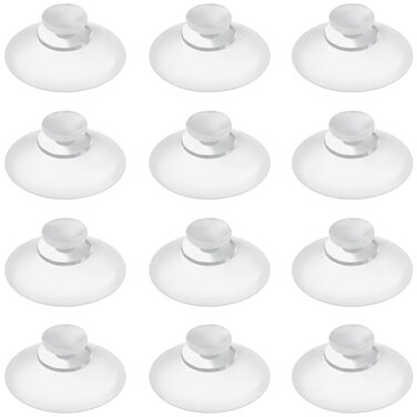 LuluEasy 200 Pieces 08 inch Mini Clear Suction Cups for Glass Without Hooks Without Holes Plastic Sucker Pads for Festival Decoration Home Organization Window Car
