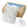 LuluEasy 30mm 100 Pieces Small Suction Cups Clear Thick Without Hooks Without Holes Professional Strength PVC Plastic Sucker Pads for Festival Decoration Bathroom Kitchen Car Radar Detector