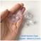 LuluEasy 30mm 100 Pieces Small Suction Cups Clear Thick Without Hooks Without Holes Professional Strength PVC Plastic Sucker Pads for Festival Decoration Bathroom Kitchen Car Radar Detector