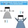 Pensino Ironing Board Hanger Wall Mount Ironing Board Holder Iron Board Organizer Wall Rack Black Iron Board Hanger Holder for LaundryBlack