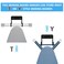 Pensino Ironing Board Hanger Wall Mount Ironing Board Holder Iron Board Organizer Wall Rack Black Iron Board Hanger Holder for LaundryBlack