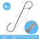 ANIASOM 6Pcs S Hooks Hanging 12 inch Heavy Duty Large S Hooks with Safety Buckle Long S Hook for Hanging Plant Utility Hooks Long Heavy Duty Hanging Hooks for Kitchen Bathroom Garden Indoor Outdoor