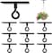 AccEncyc No Hole Adhesive Ceiling Hooks 10Pcs No Drill Ceiling Hanging Hook for Hanging Light Plants Lanterns Wind Chime Hanger Sticky Eye Hooks for Baby Mobile Curtain