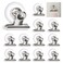 AccEncyc Suction Cup Clips for Windows 12Pcs Suction Clips Clear Suction Cup Clamp Holder Suction Cups with Clips for Home and Office